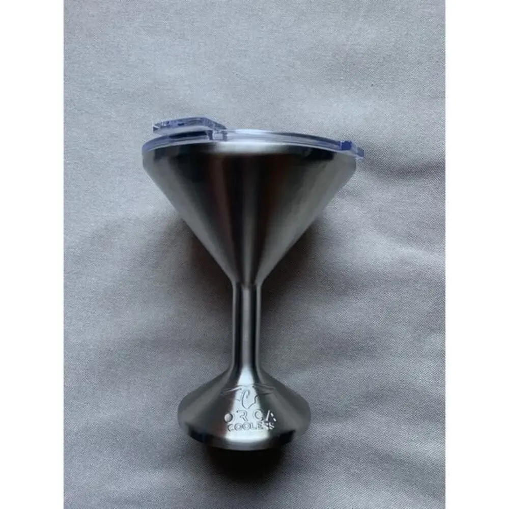Orca Cooler Chasertini NEW Stainless Steel Martini Sipping Travel Cup Silver 8oz